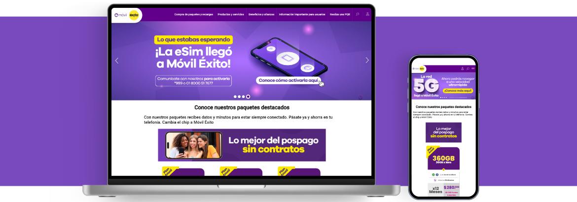 Móvil Éxito web portal - imagen 1