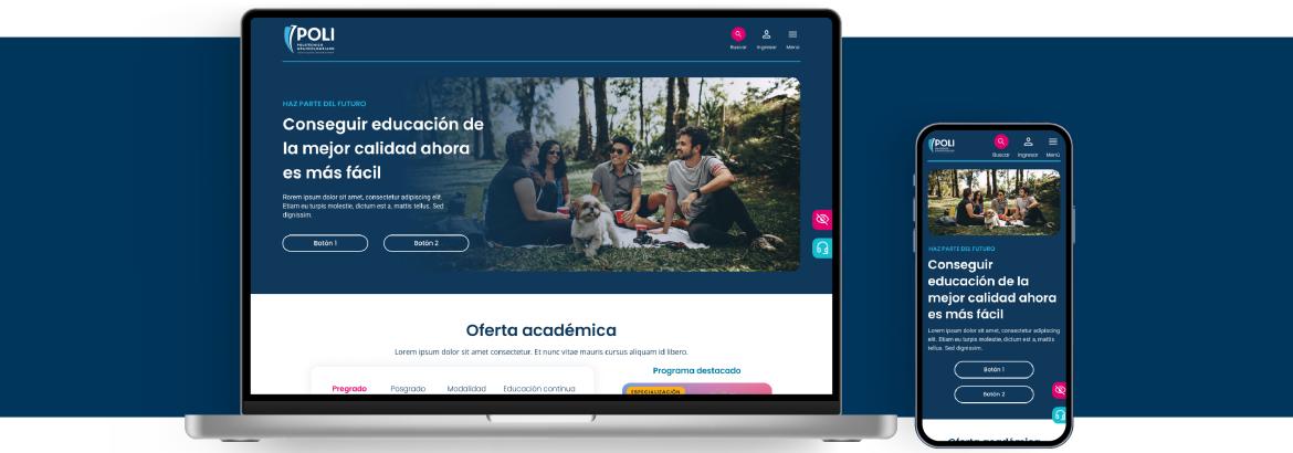 Politécnico Grancolombiano's webiste Politécnico Grancolombiano's website